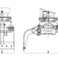 CAT 336 Rotating Hydraulic Grapple