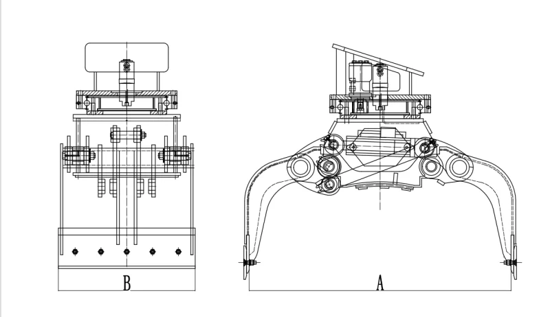 CAT 336 Rotating Hydraulic Grapple